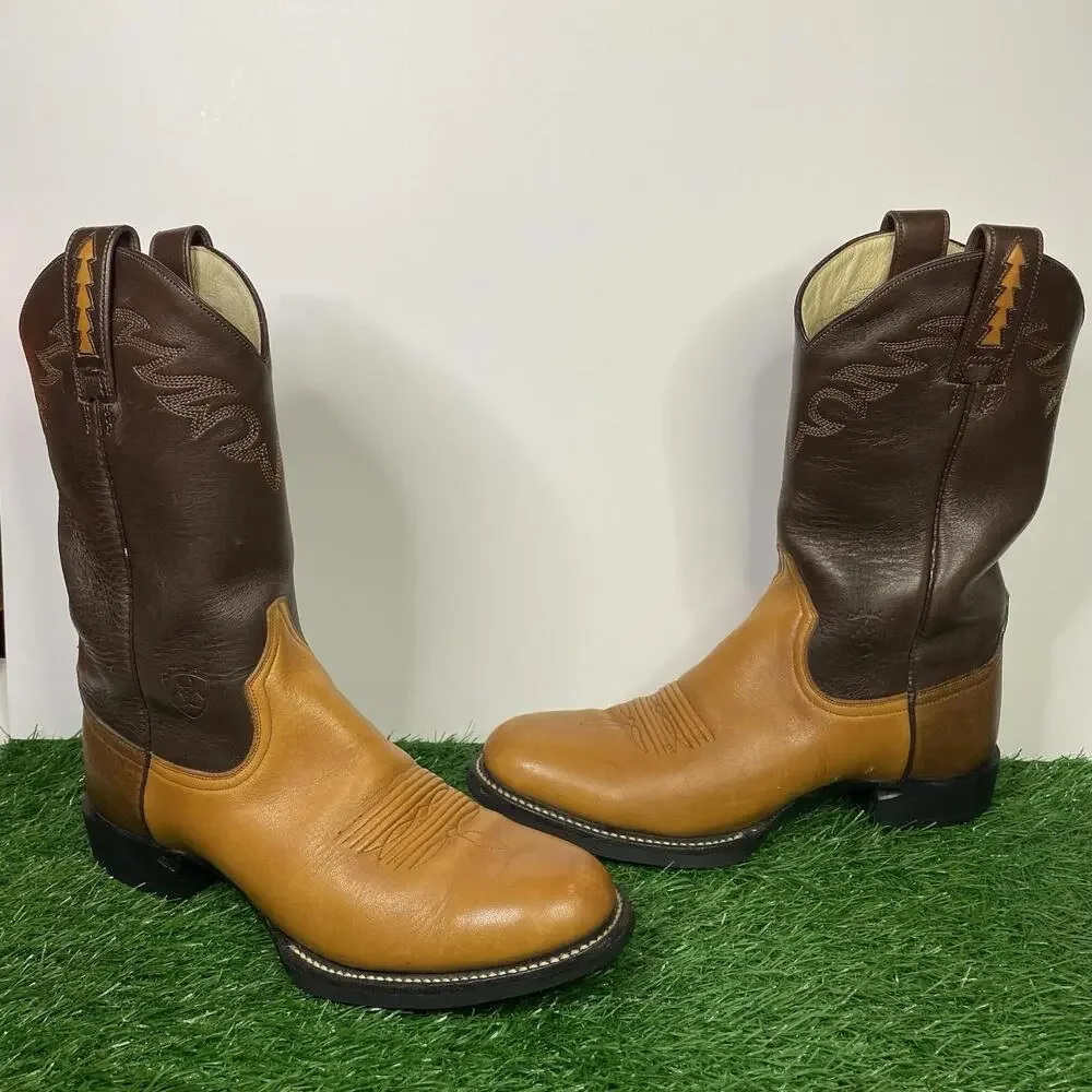 Ariat Women's Size 6 B ATS Pro Brown Leather Western Cowgirl Boots 17140 - Picture 2 of 15